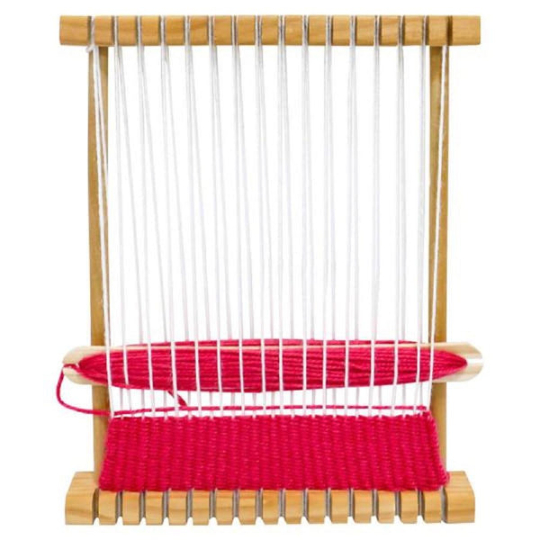 AussieSuperStore Haberdashery Supplies Wooden Weaving Loom 24.5 x 20cm Wooden Weaving Loom 24.5 x 20cm | Adjustable Crotchet Yarn & Wool tool Supplies Part Number 020305 020305